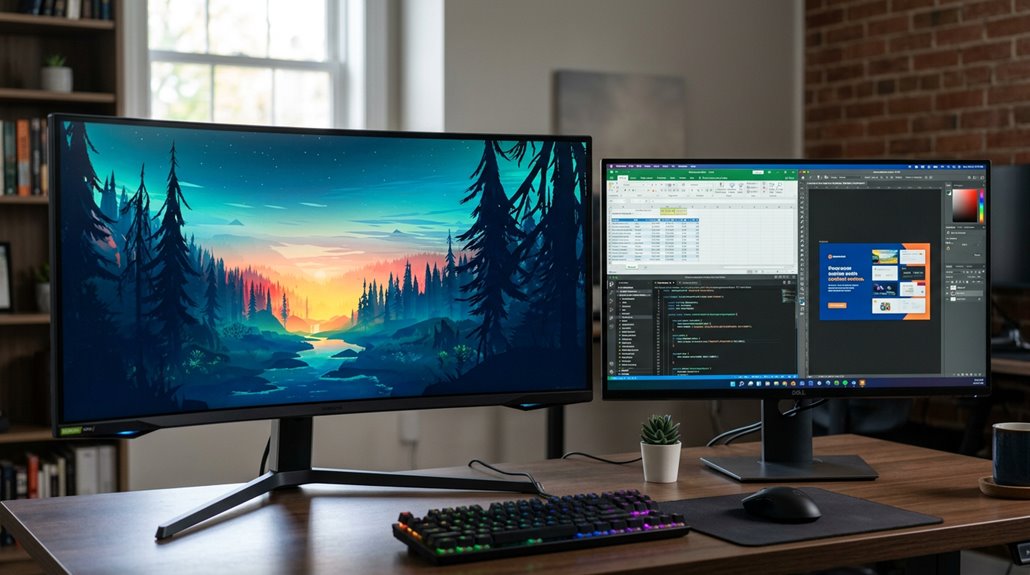 curved vs flat monitor benefits