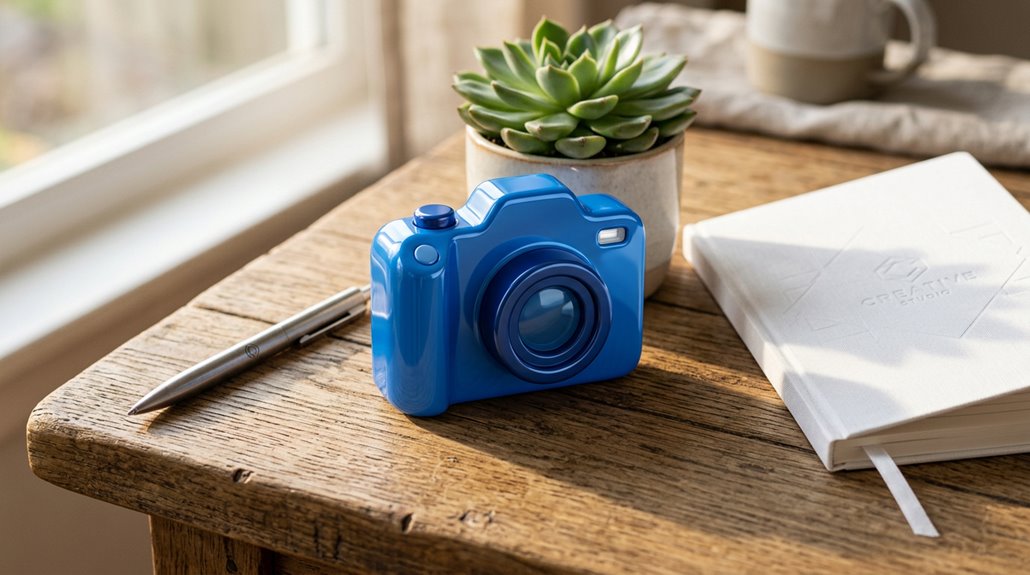 three creative blue camera branding ideas