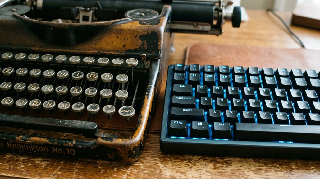 typewriter vs mechanical keyboard showdown